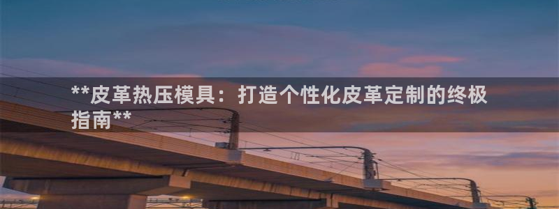易倍纤使用方法：**皮革热压模具：打造个性化皮革定制的终