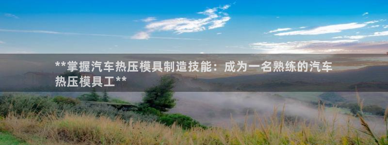 易倍单词登录平台：**掌握汽车热压模具制造技能：成为一名