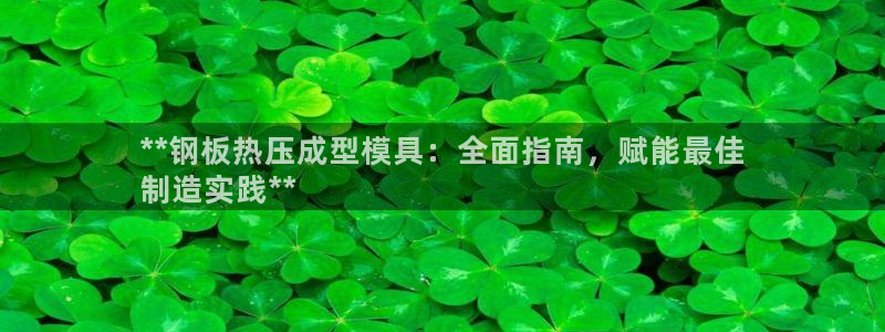 emcapp下载普通下载：**钢板热压成型模具：全面指南