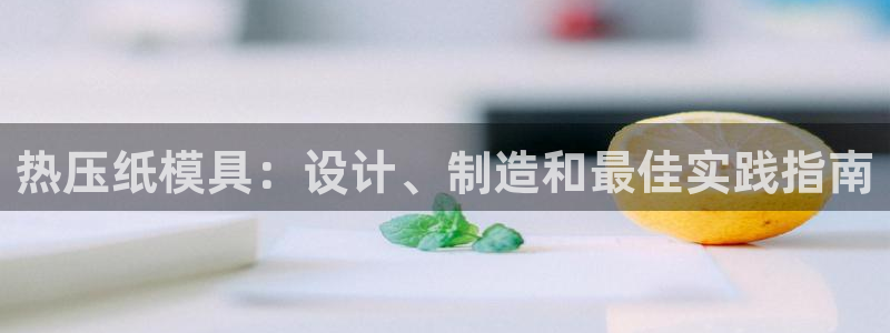 emc32软件：热压纸模具：设计、制造和最佳实践指南