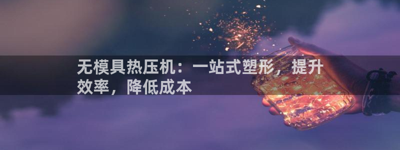 易倍康简历：无模具热压机：一站式塑形，提升
效率，降低成