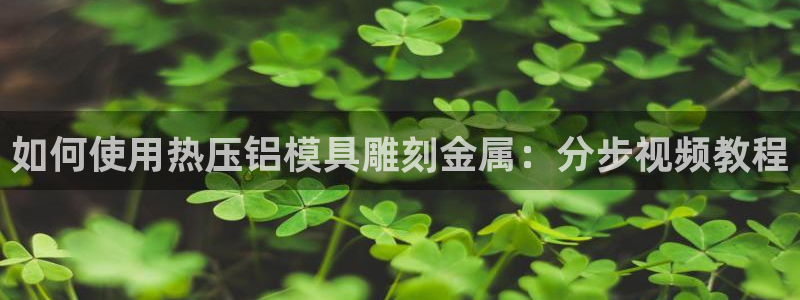 EMC易倍官方网址：如何使用热压铝模具雕刻金属：分步视频